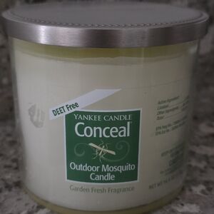 Yankee Outdoor Mosquito Candle "Conceal" 45 hr. burn DEET FREE 14.5 oz.